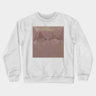 Copper Rose Abstract Low Polygon Background Crewneck Sweatshirt